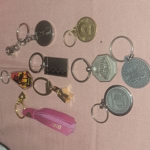 RARE Florida Lottery Key Ring SCRATCH OFF Gold Coin 1988